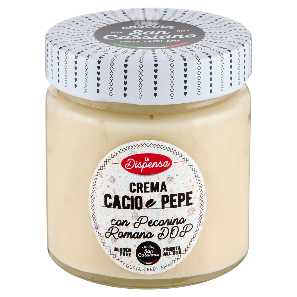 cascina San Cassiano La Dispensa Crema Cacio e Pepe con Pecorino Romano DOP 190 g