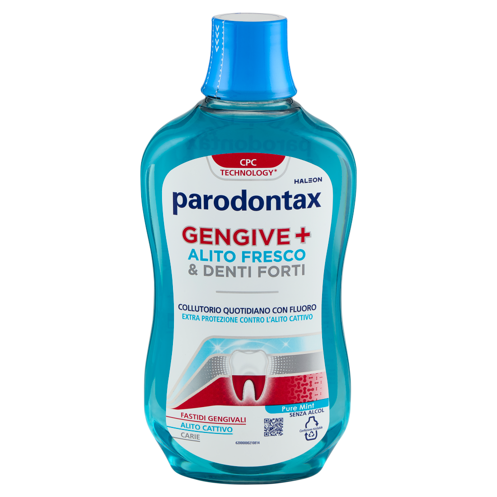 Parodontax Collutorio Gengive+ Alito Fresco & Denti Forti 500 ml