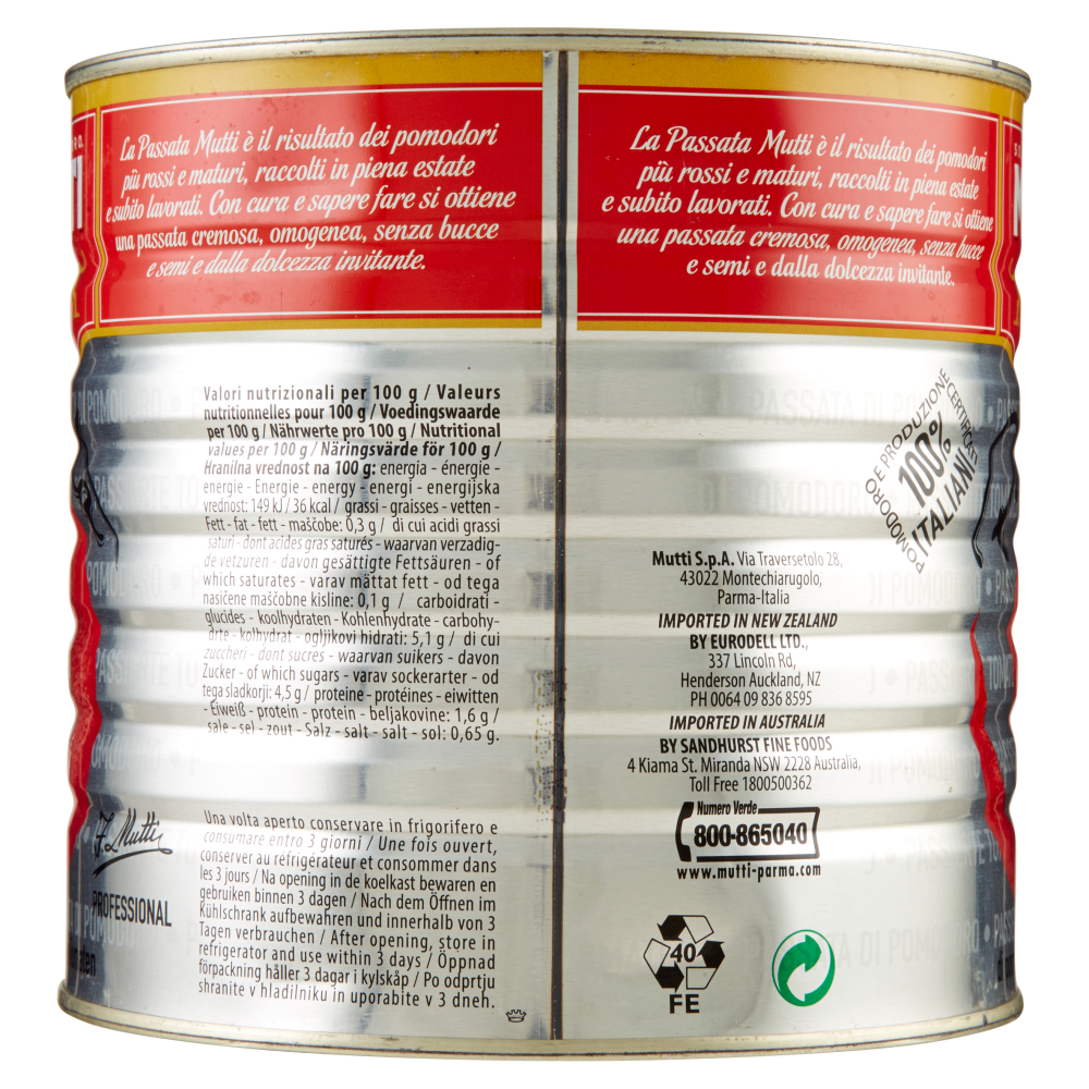 Mutti Passata di pomodoro 2500 g