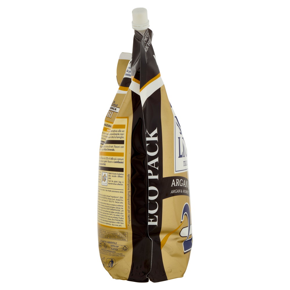 milmil Sapone Liquido Argan & Miele Ricarica Universale Ecologica 2 Litri
