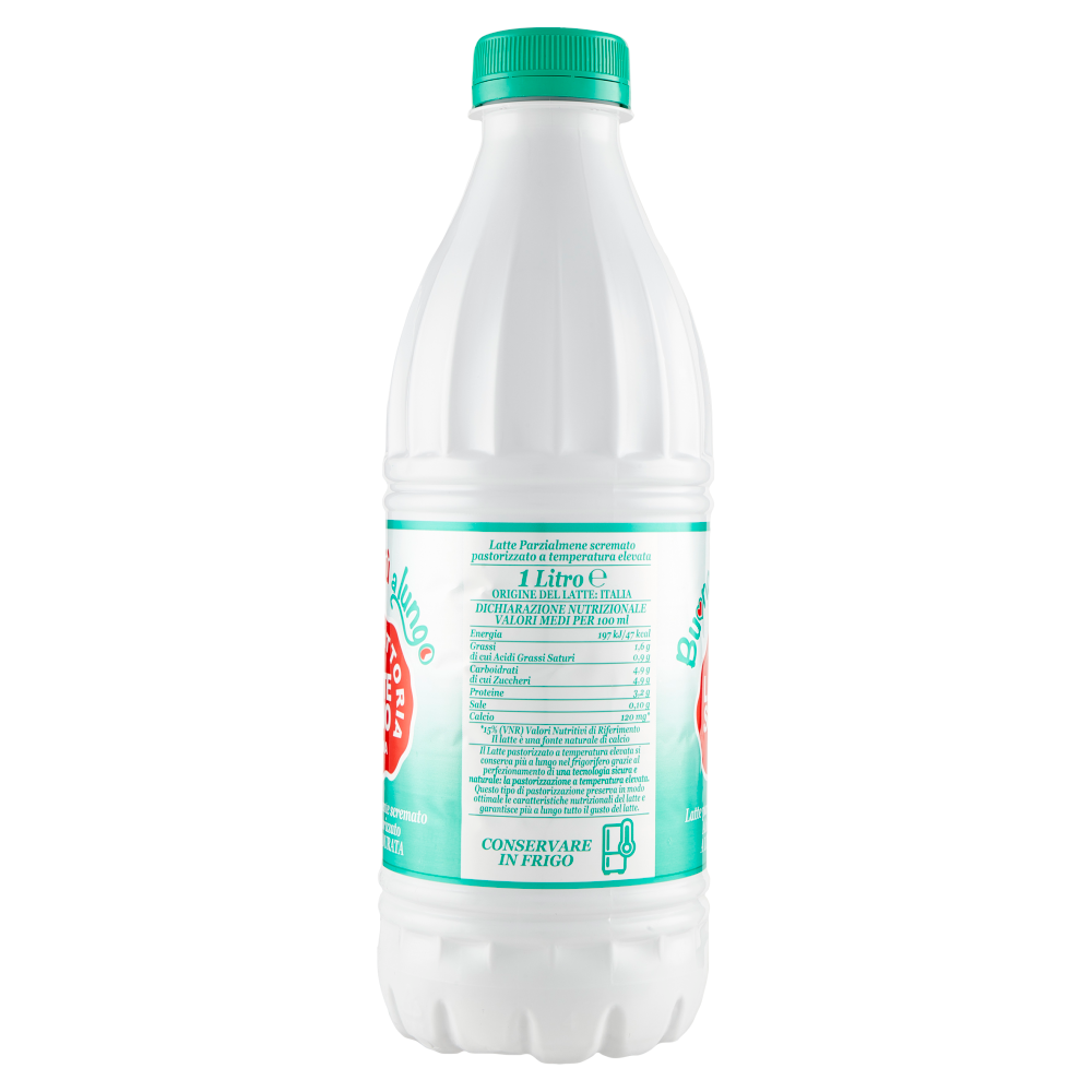 Fattoria Latte Sano Buono pi&ugrave; a lungo Latte parzialmente scremato Alto Pastorizzato Lunga Durata 1 L