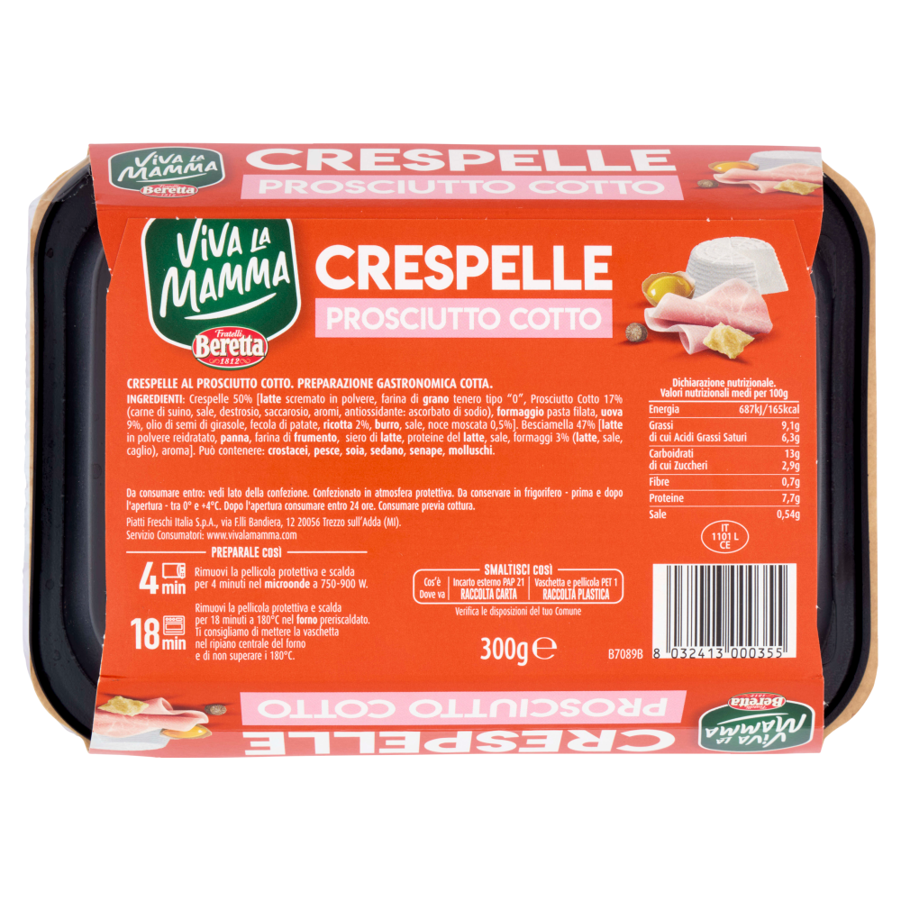 Viva la Mamma Crespelle Prosciutto Cotto 300 g