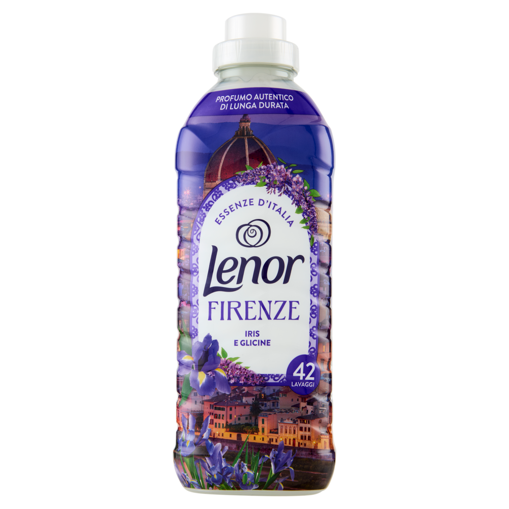 Lenor Essenze D'Italia Firenze Ammorbidente Concentrato Iris e Glicine, 42 Lavaggi 882 ml
