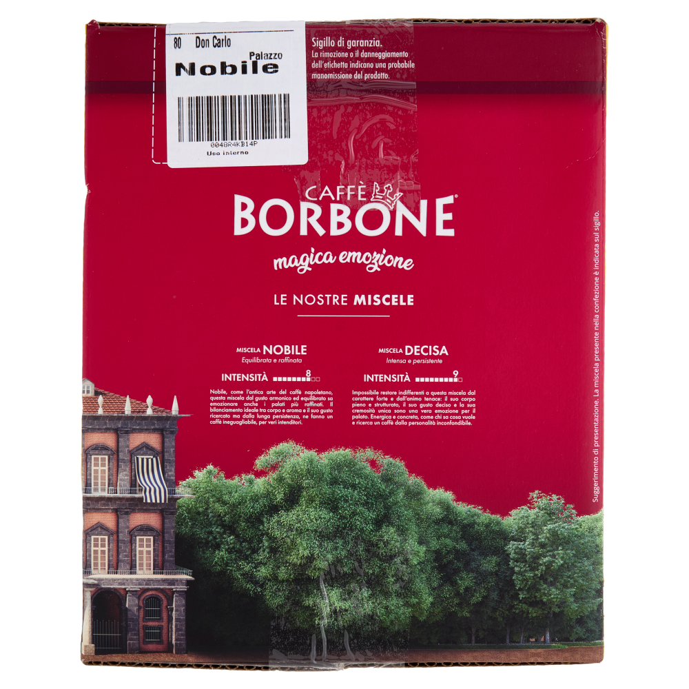 Caffè Borbone Miscela Nobile Capsule Compatibili Lavazza* A Modo Mio* 80 x 7,2 g