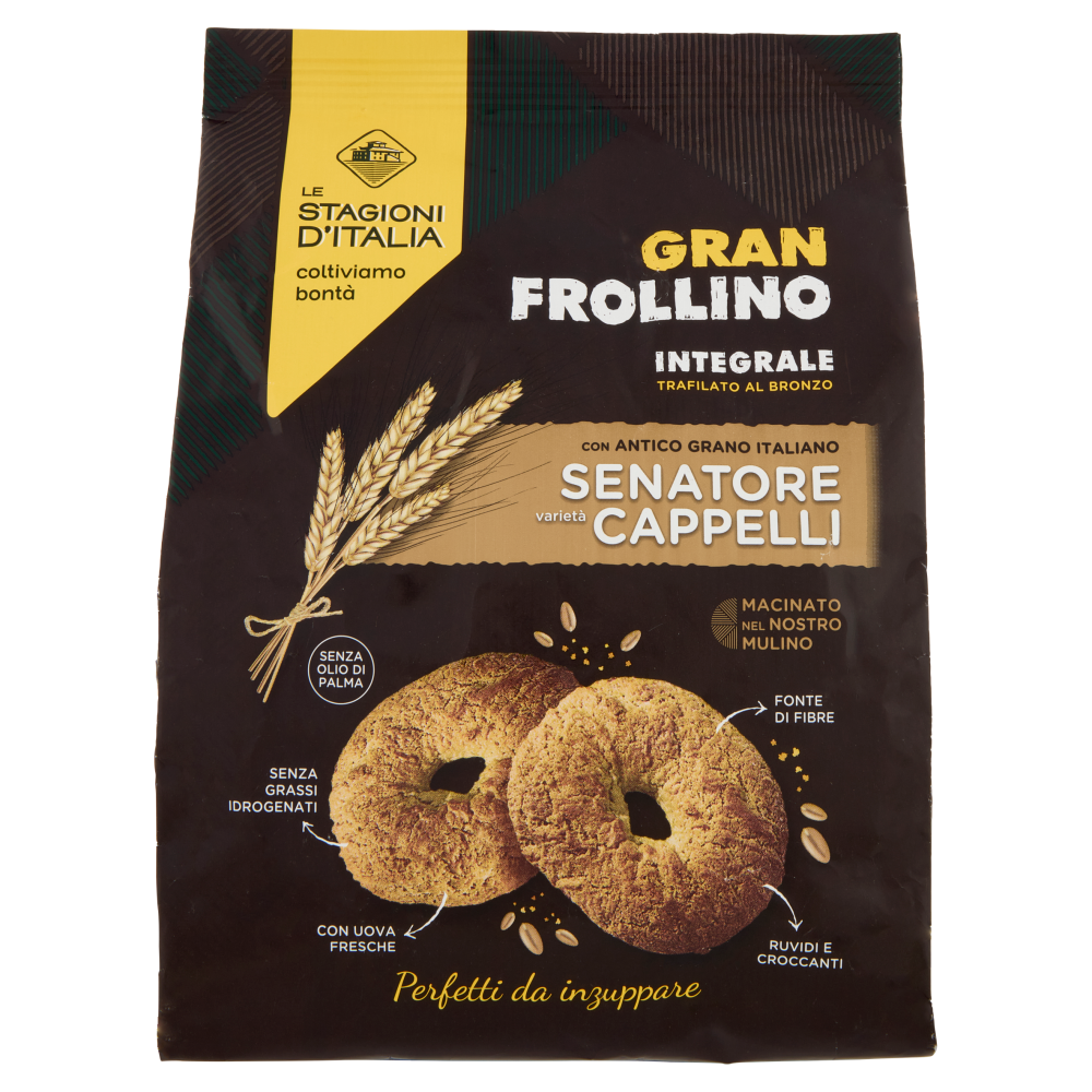Le Stagioni d'Italia Gran Frollino Integrale Senatore varietà Cappelli 430 g