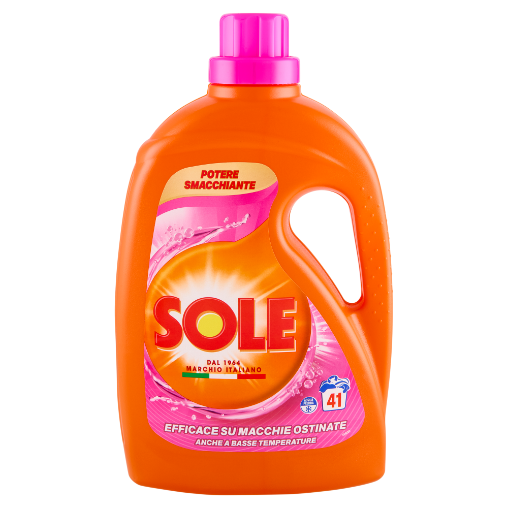 Sole Detersivo lavatrice Potere Smacchiante 41 lavaggi 1,845 L