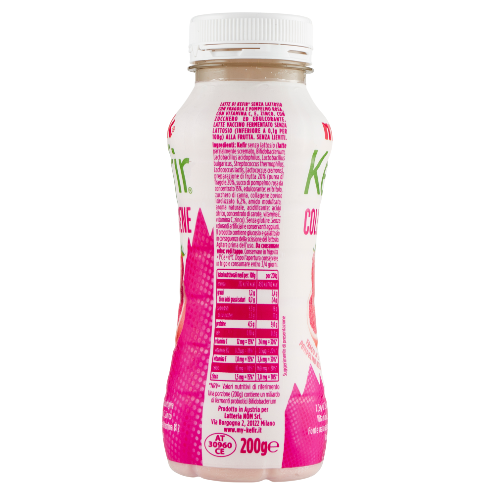 Milk Kefir Collagene Fragola e Pompelmo Rosa 200 g