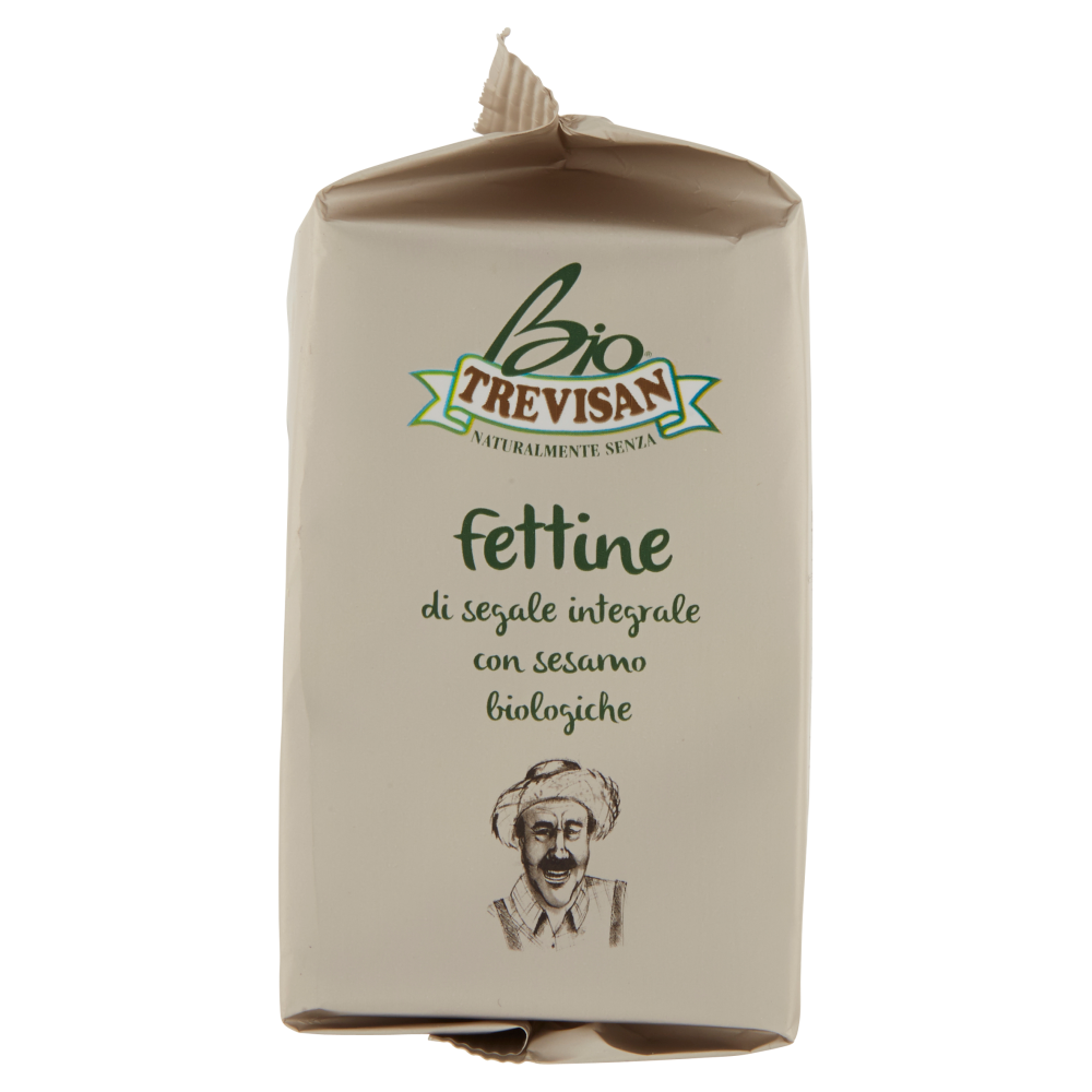 Trevisan Bio fettine di segale integrale con sesamo biologiche 200 g