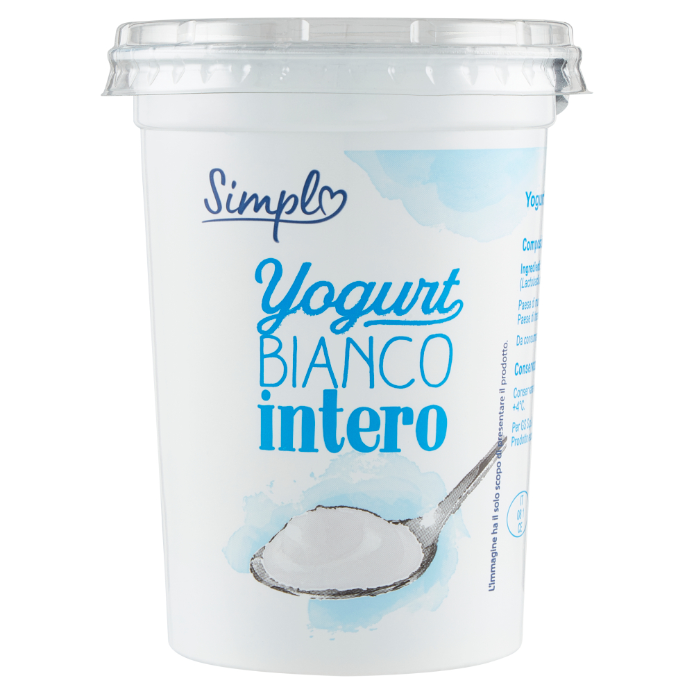 Simpl yogurt Bianco intero 500 g