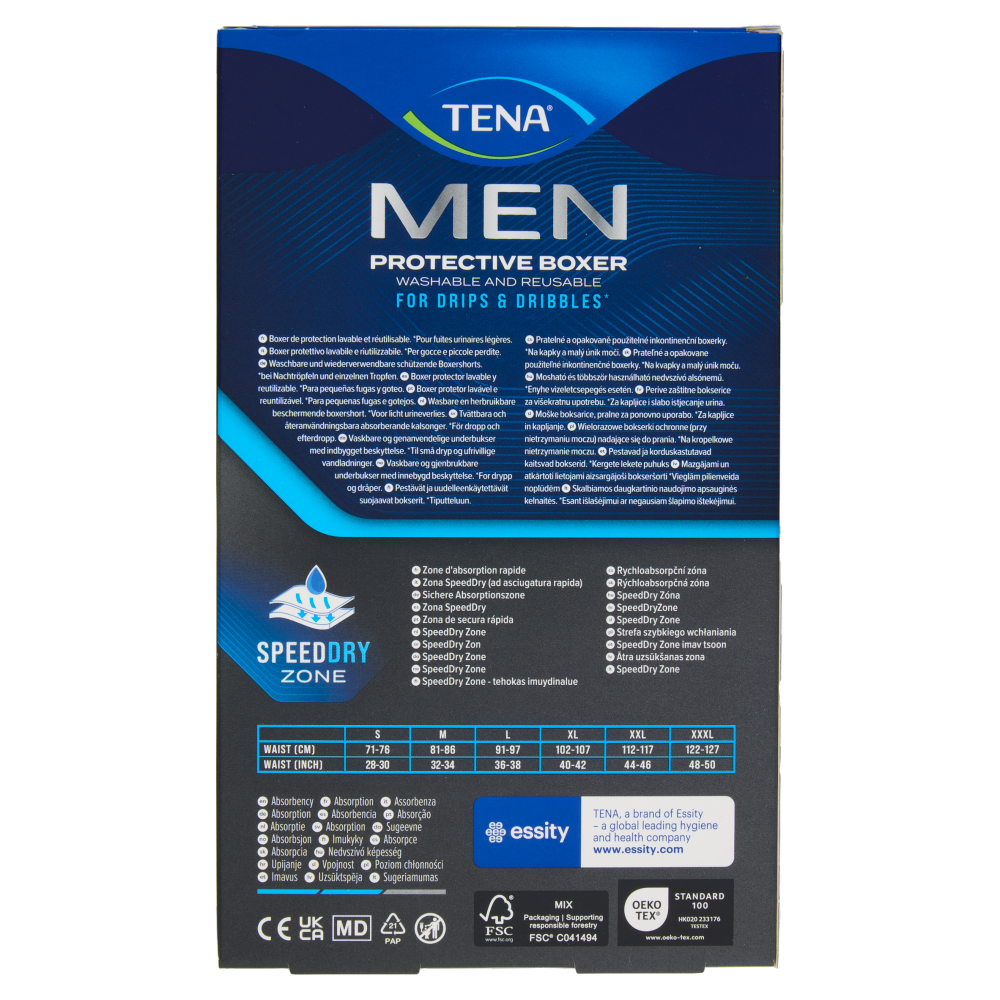 Tena Men Protective Boxer XL Nero 1 pz