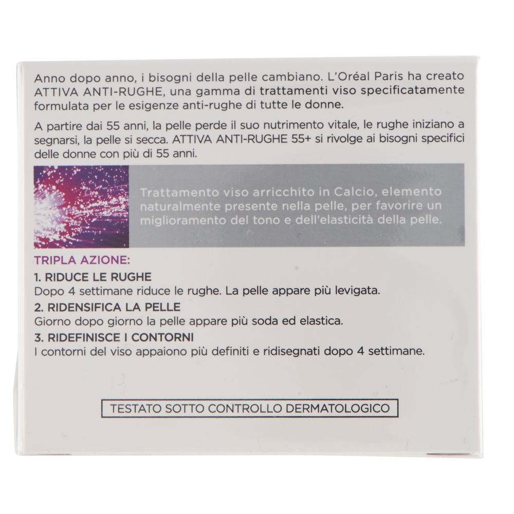 L'Oréal Paris Attiva Anti-Rughe 55+ Trattamento Riparatore Anti-Rughe Giorno e Notte 50 ml