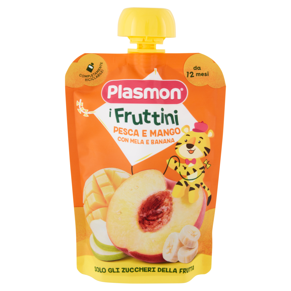 Plasmon i Fruttini Pesca e Mango con Mela e Banana 130 g