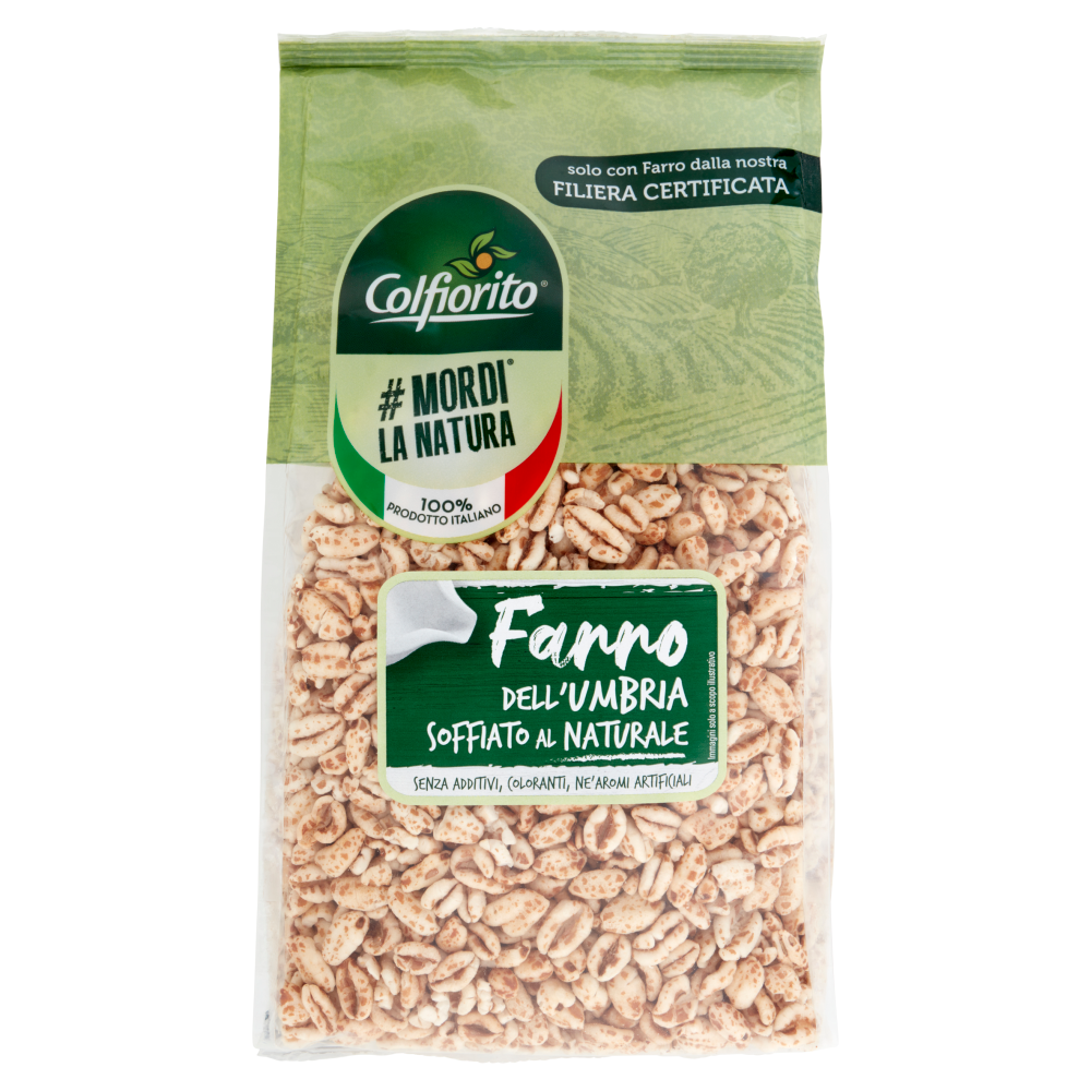 Colfiorito #Mordi la Natura Farro dell'Umbria Soffiato al Naturale 150 g