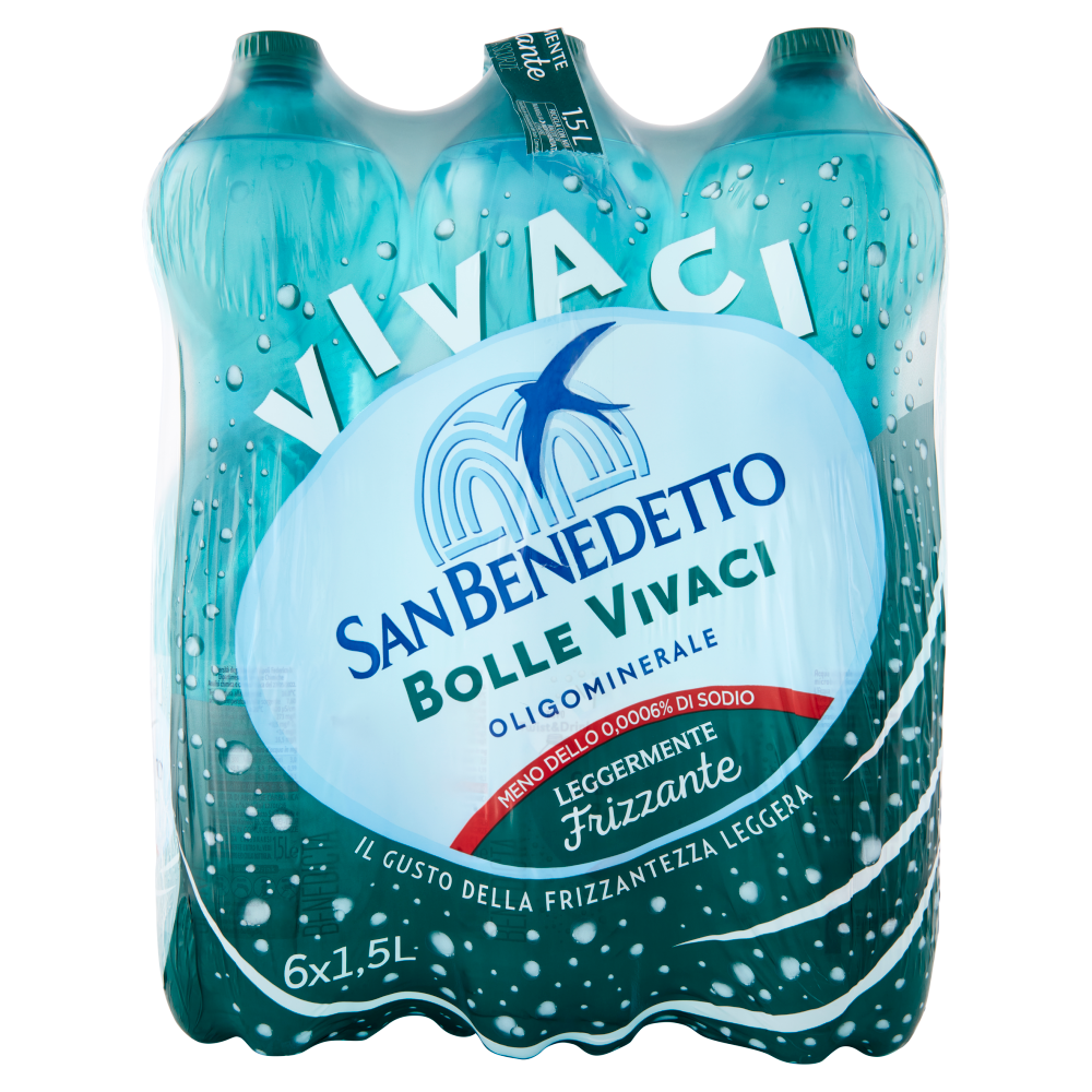 San Benedetto Oligominerale Benedicta Leggermente Frizzante 6 x 1,5 L