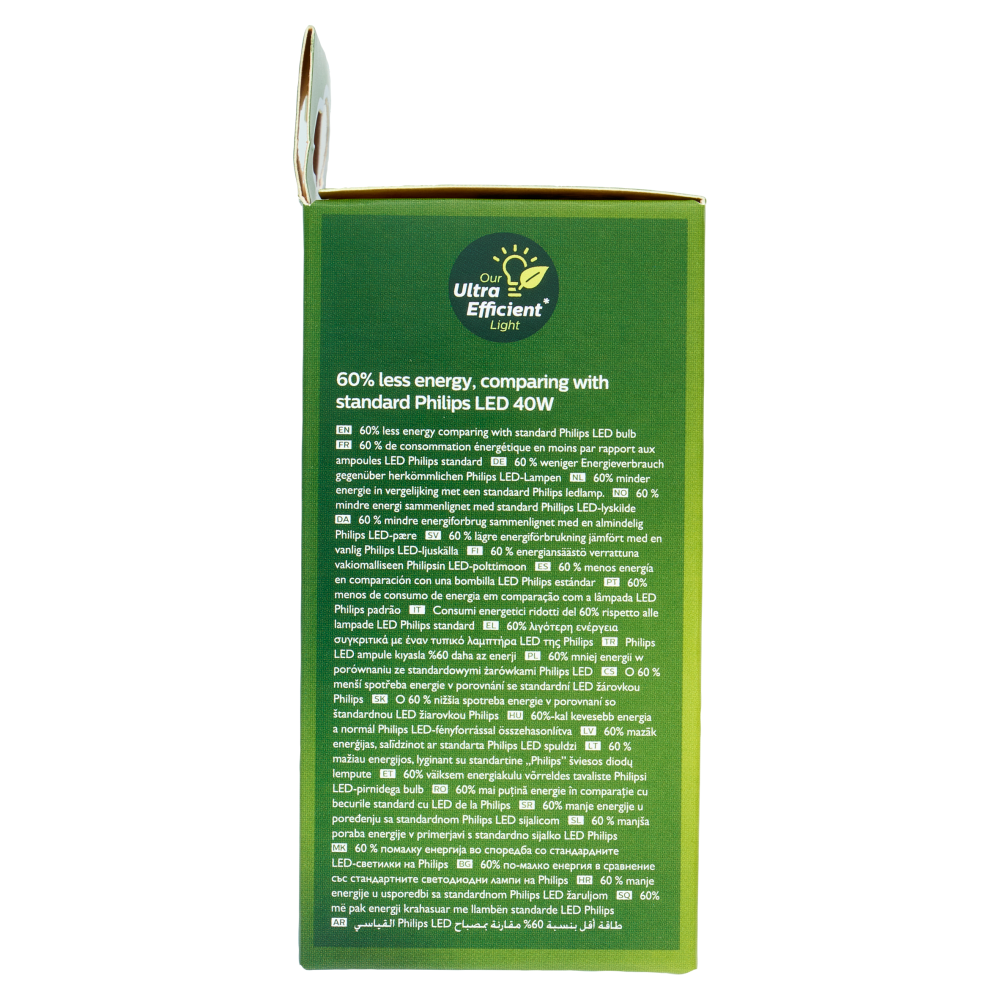 Philips LED Sfera Vetro Filam 40W E27 4000K Non-Dim Classe A