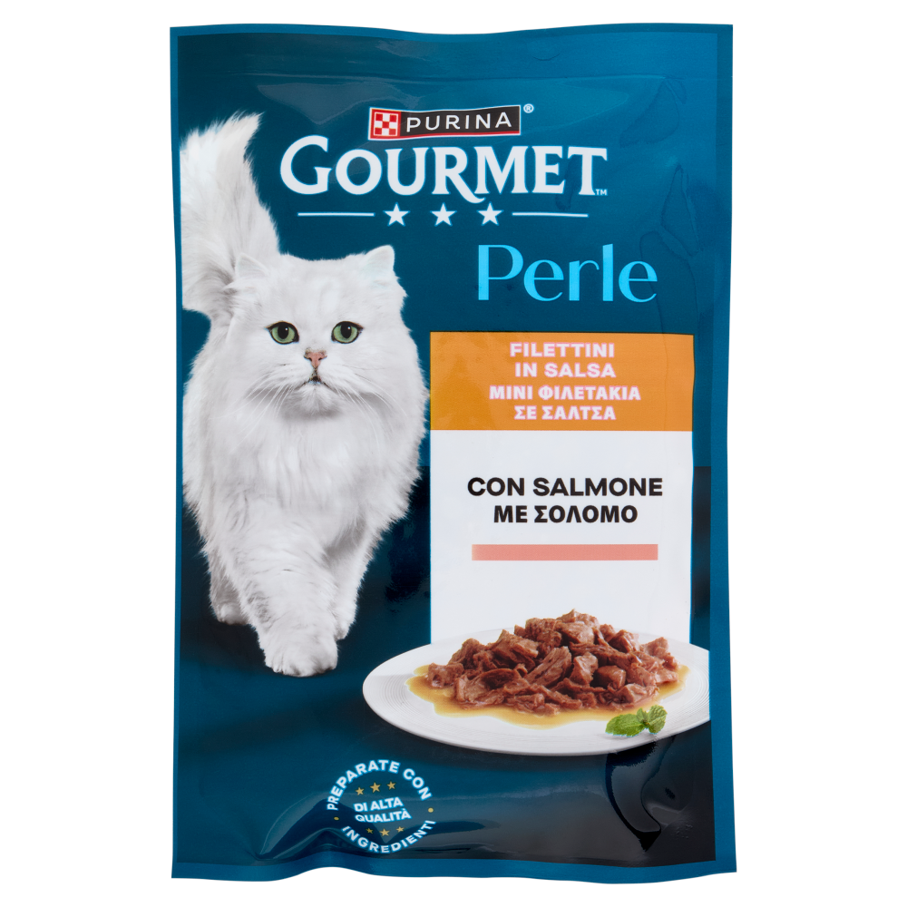 PURINA GOURMET Perle Filettini in Salsa con Salmone 85g