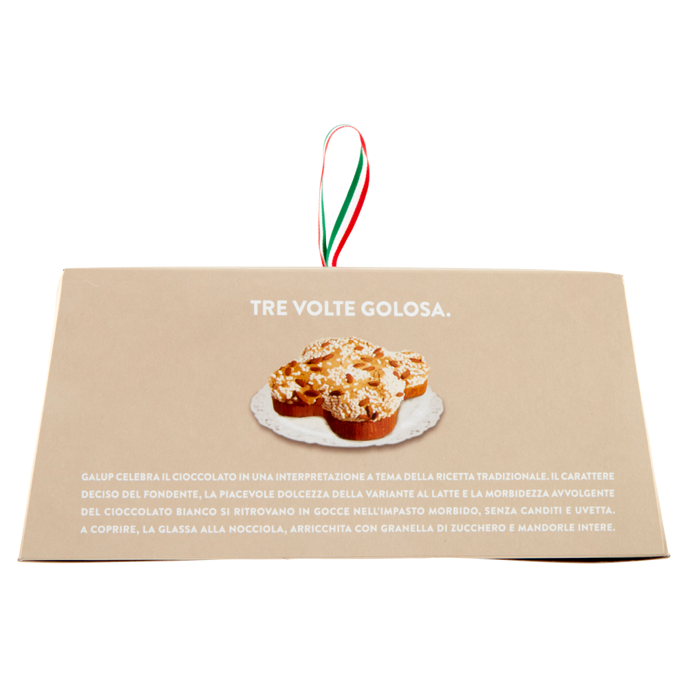 Galup la Colomba Tre Cioccolati con Glassa alle Nocciole 750 g