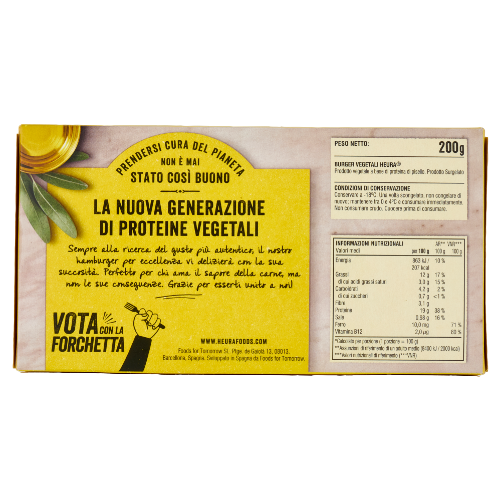 Heura Burgers Vegetali 200 g