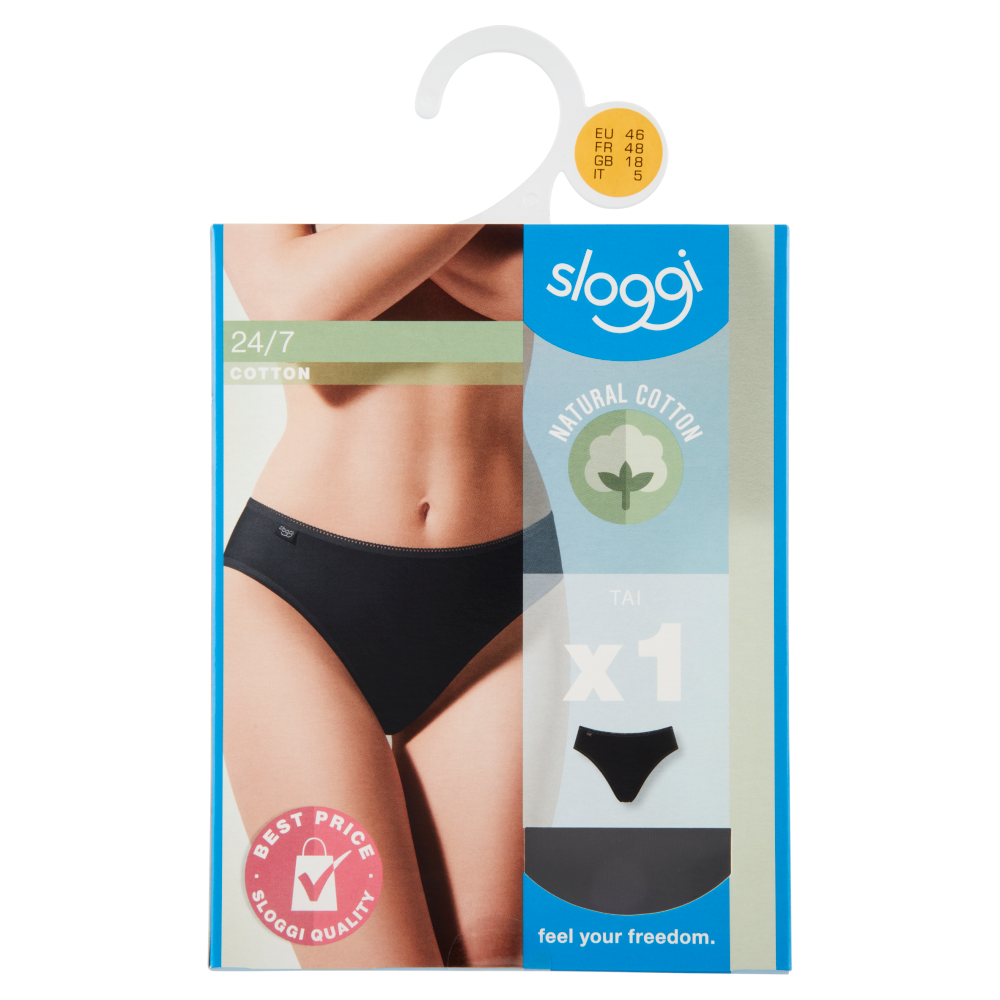 sloggi 24/7 Cotton Tai tg. 5 Black 1 pz