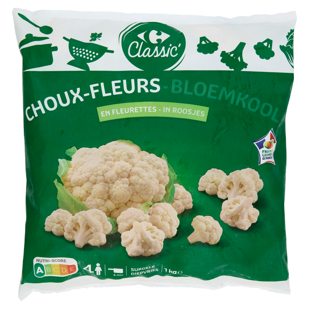 Carrefour Classic Cimette di cavolfiore surgelate 1 kg