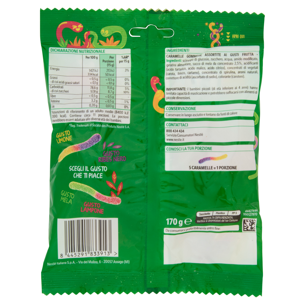 FRUIT JOY Caramelle Gommose Bruko Frizz 170g