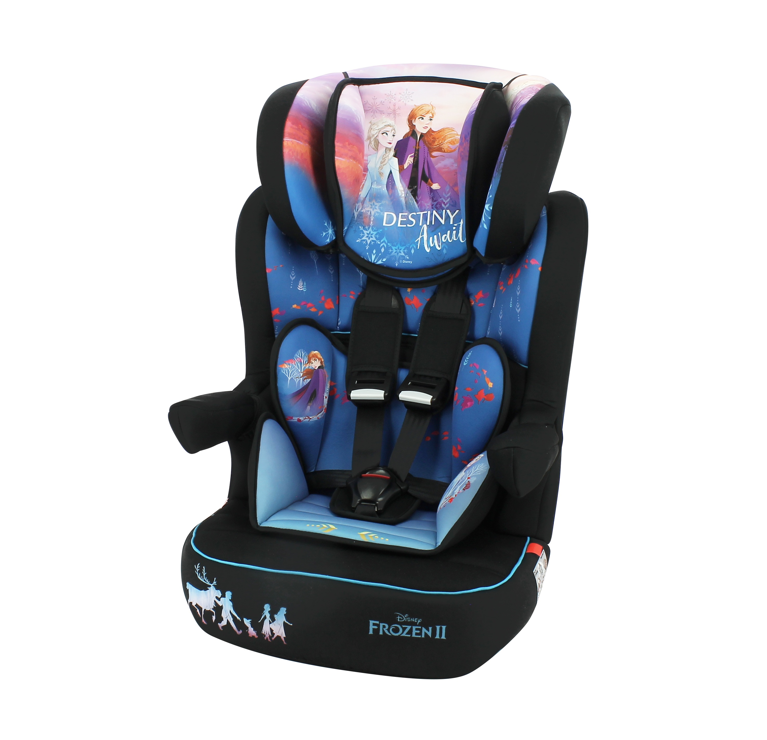 TeamTex Seggiolino auto - Gruppo 1/2/3 - (9-36 Kg) - produzione francese 100% - protezioni laterali - Disney Frozen