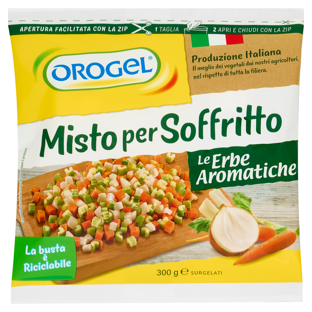 Orogel Le Erbe Aromatiche Misto per Soffritto Surgelati 300 g