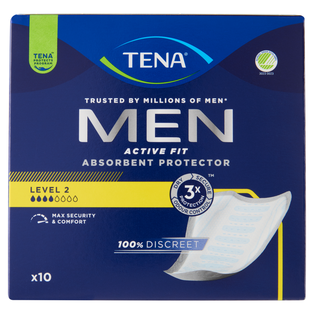 Tena Men Active Fit Absorbent Protector Level 2 10 pz