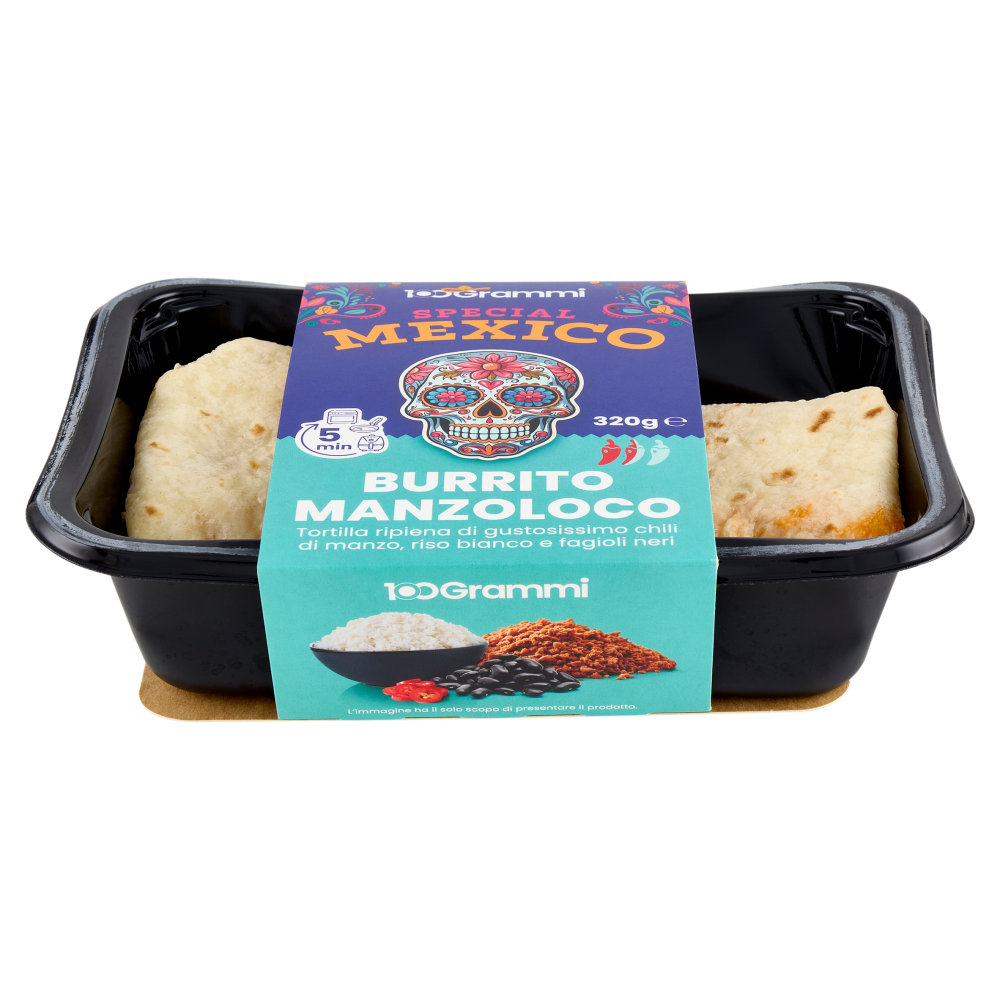 100Grammi Special Mexico Burrito Manzoloco 320 g