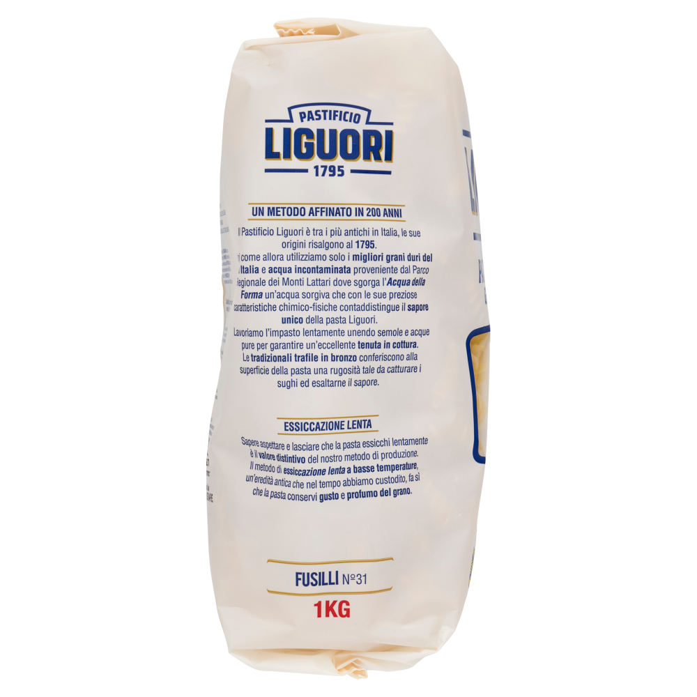 Pastificio Liguori Pasta di Gragnano I.G.P. Fusilli N&deg;31 1000 g