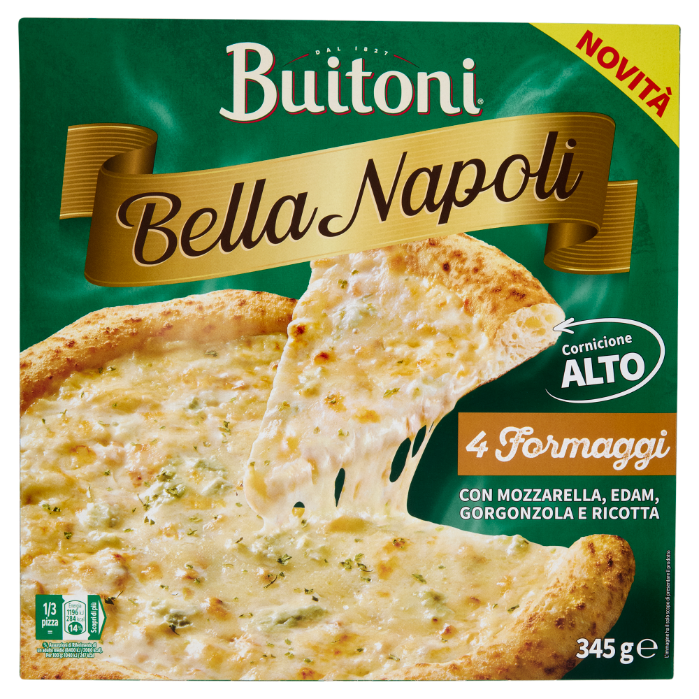 Buitoni Bella Napoli 4 Formaggi Pizza surgelata 345 g