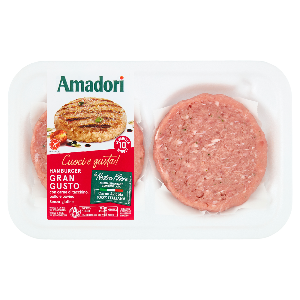 Amadori Hamburger Gran Gusto 0,204 kg