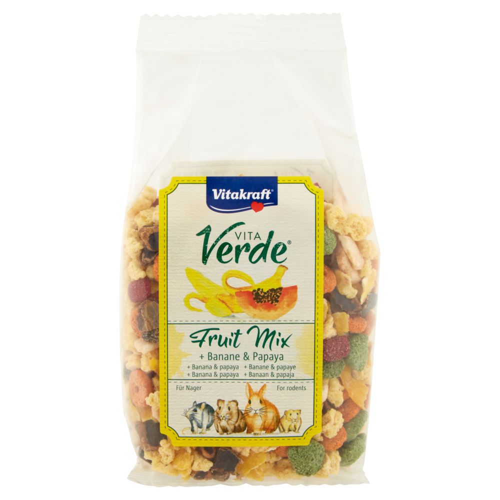 Vitakraft Vita Verde Fruit Mix + Banane & Papaya for rodents 200 g