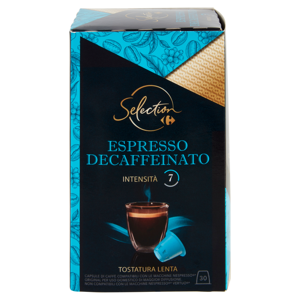 Carrefour Selection Espresso Decaffeinato Intensità 7 Capsule 30 x 5 g
