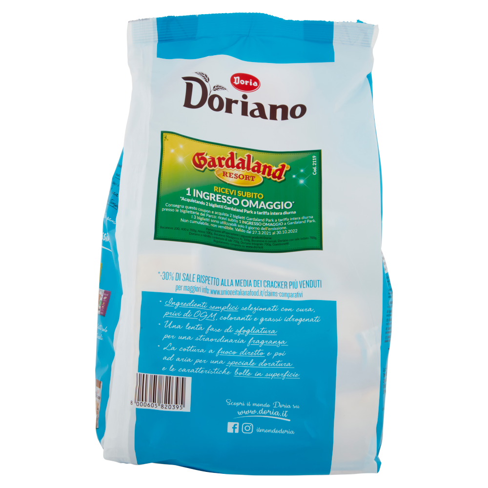 Doria Doriano a Ridotto Contenuto di Sale - sacco 700g Gardaland