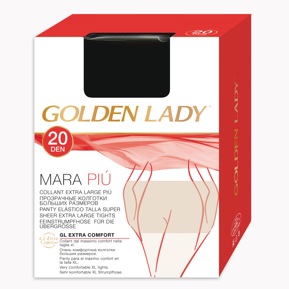 Golden Lady Collant Mara Più 20 Den daino XL
