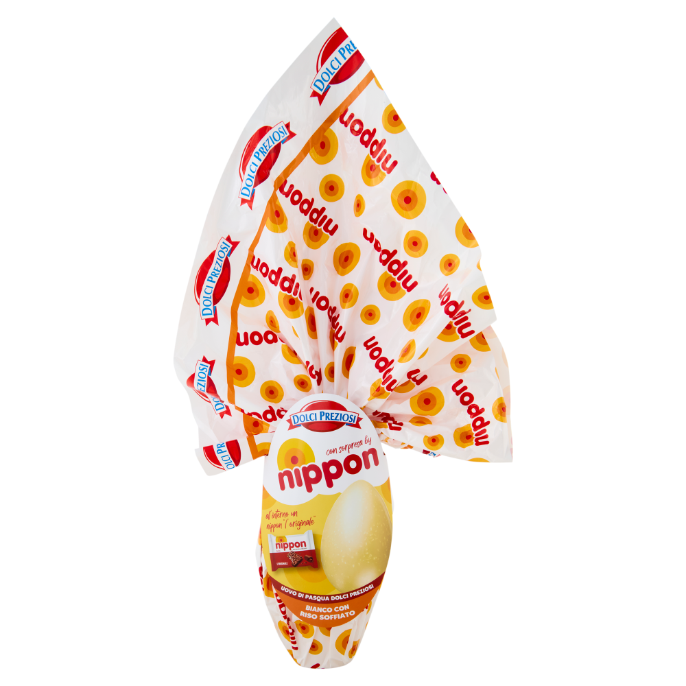 Dolci Preziosi Uovo di Pasqua Dolci Preziosi Bianco con Riso Soffiato con sorpresa by nippon 230 g