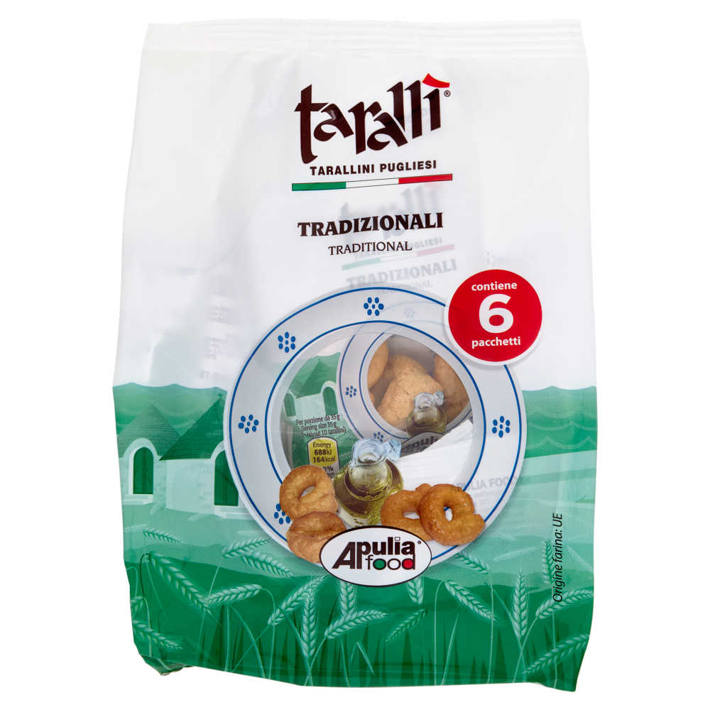 tarall&igrave; Tarallini Pugliesi Tradizionali 6 x 35 g