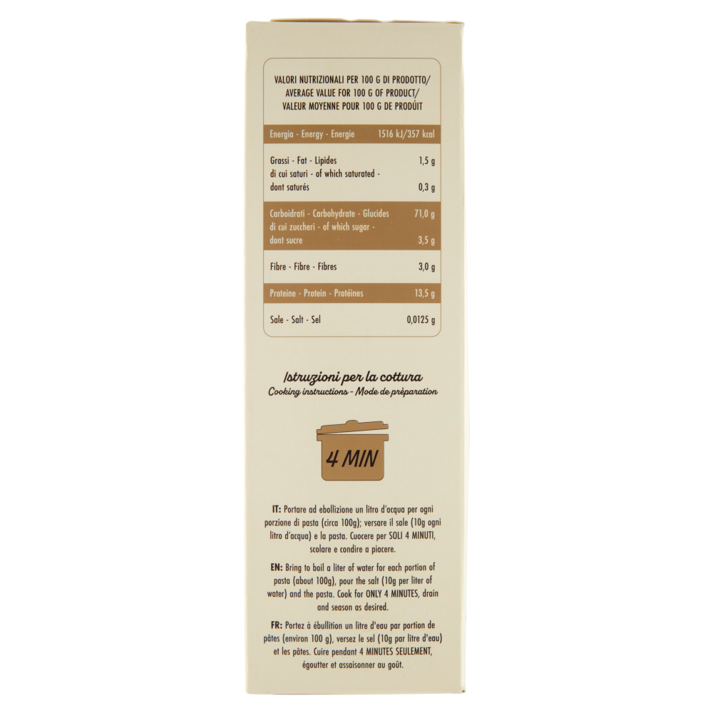 Andalini 4 minuti Pasta di Semola di Grano Duro a sfoglia sottile Gramigna Rigata 500 g