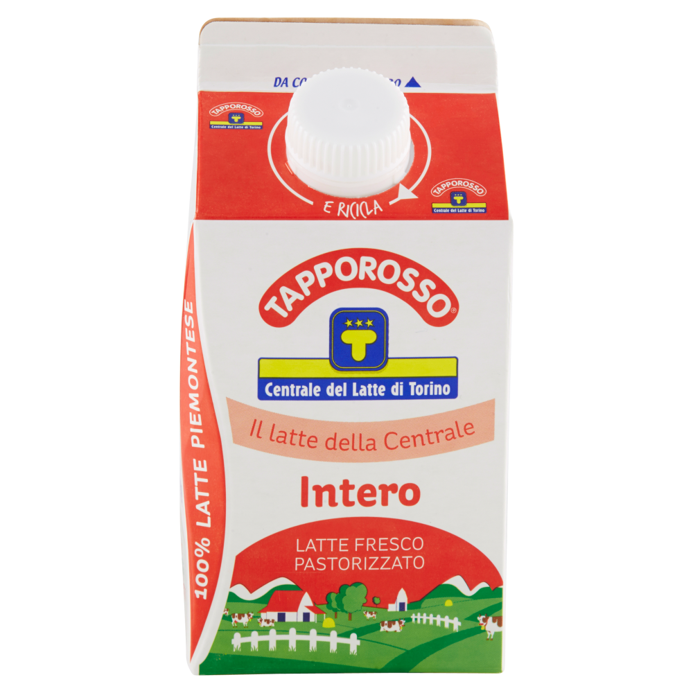 Centrale del Latte di Torino Tapporosso Latte Fresco Pastorizzato Intero 500 ml