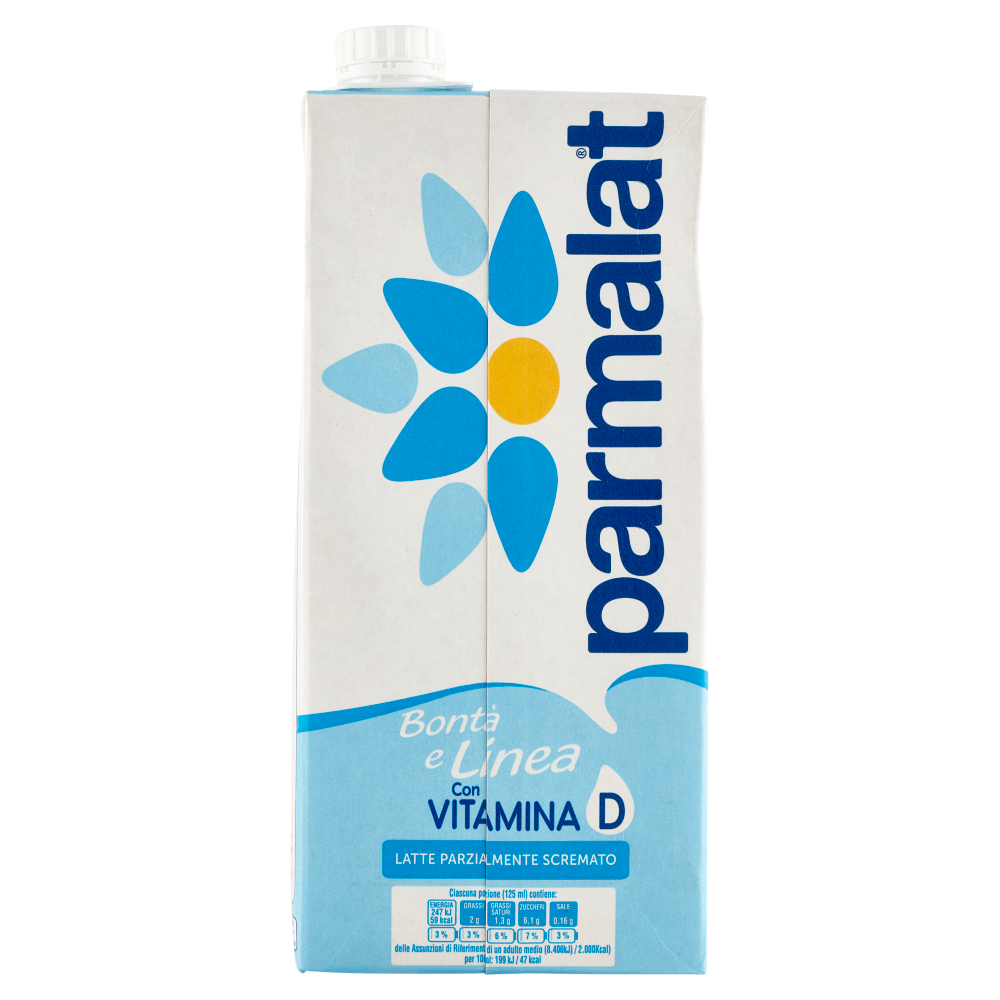 parmalat Bont&agrave; e Linea con Vitamina D Latte Parzialmente Scremato 1000 ml