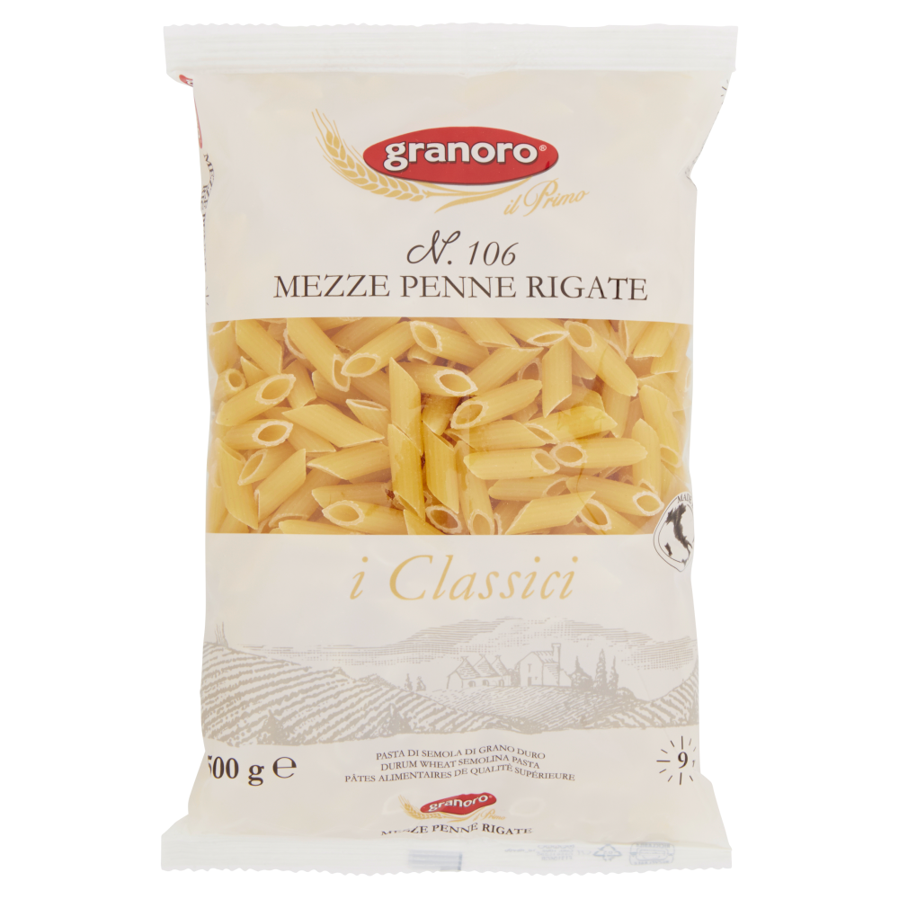 granoro i Classici N. 106 Mezze Penne Rigate 500 g