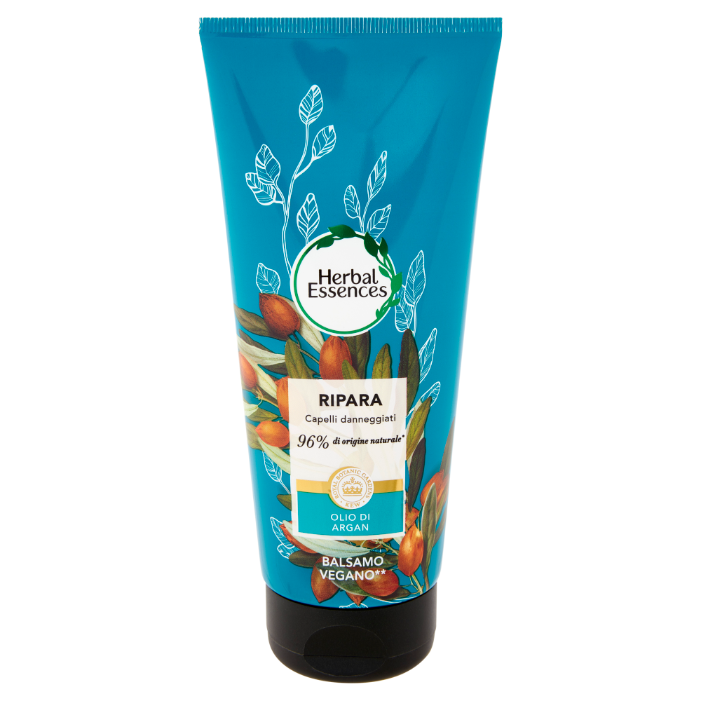 Herbal Essences Balsamo Formula Vegana Ripara con Olio di Argan 200 ml