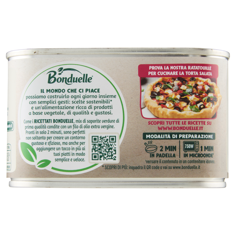Bonduelle Ratatouille con Melanzane Zucchine e Peperoni 375 g