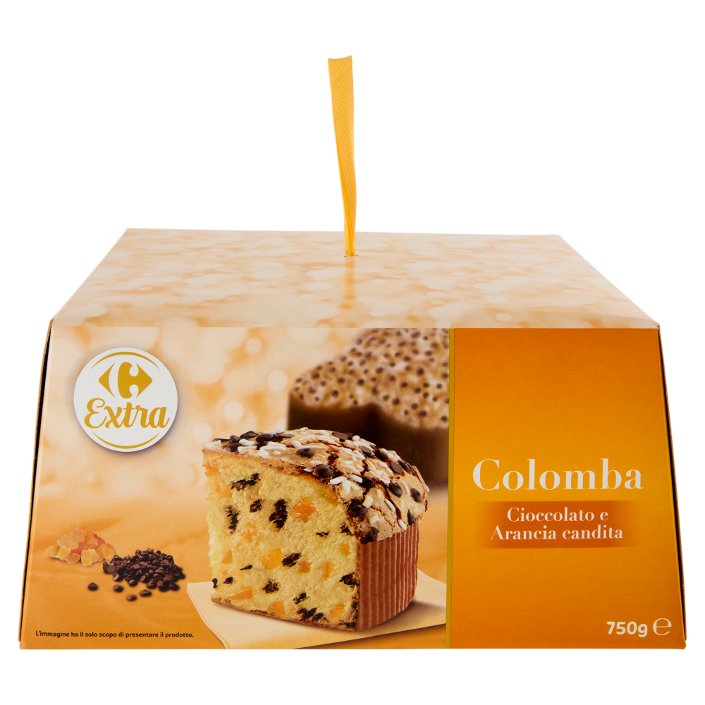 Carrefour Extra Colomba Cioccolato e Arancia Candita 750 g
