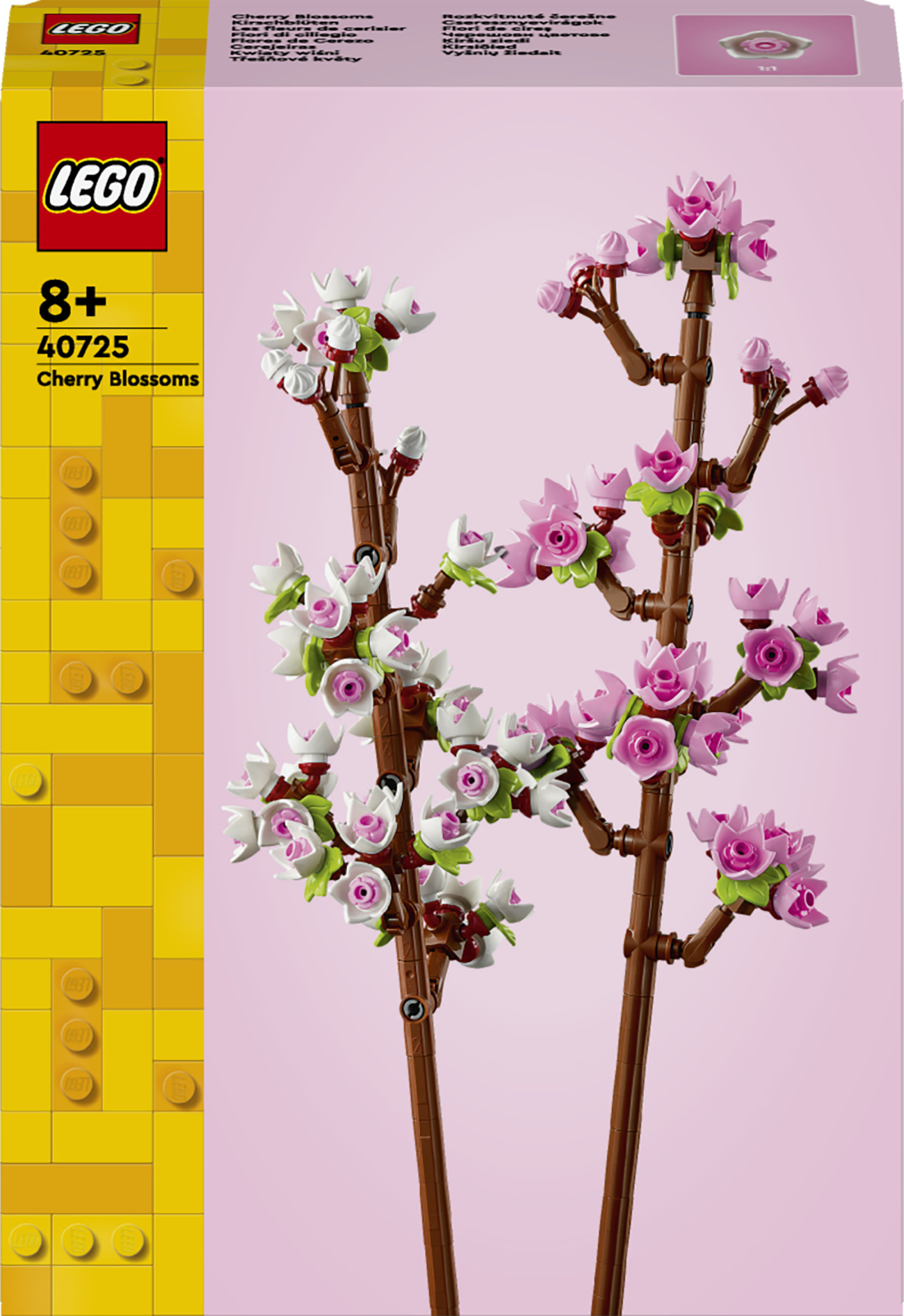 LEGO Botanicals 40725 Fiori di Ciliegio, Set per Adulti, Bambine e Bambini da 8+, Regalo Collezione Botanica per Donna o Uomo