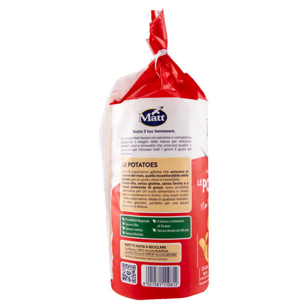 Matt le Potatoes Gallette di Patate e Mais 100 g