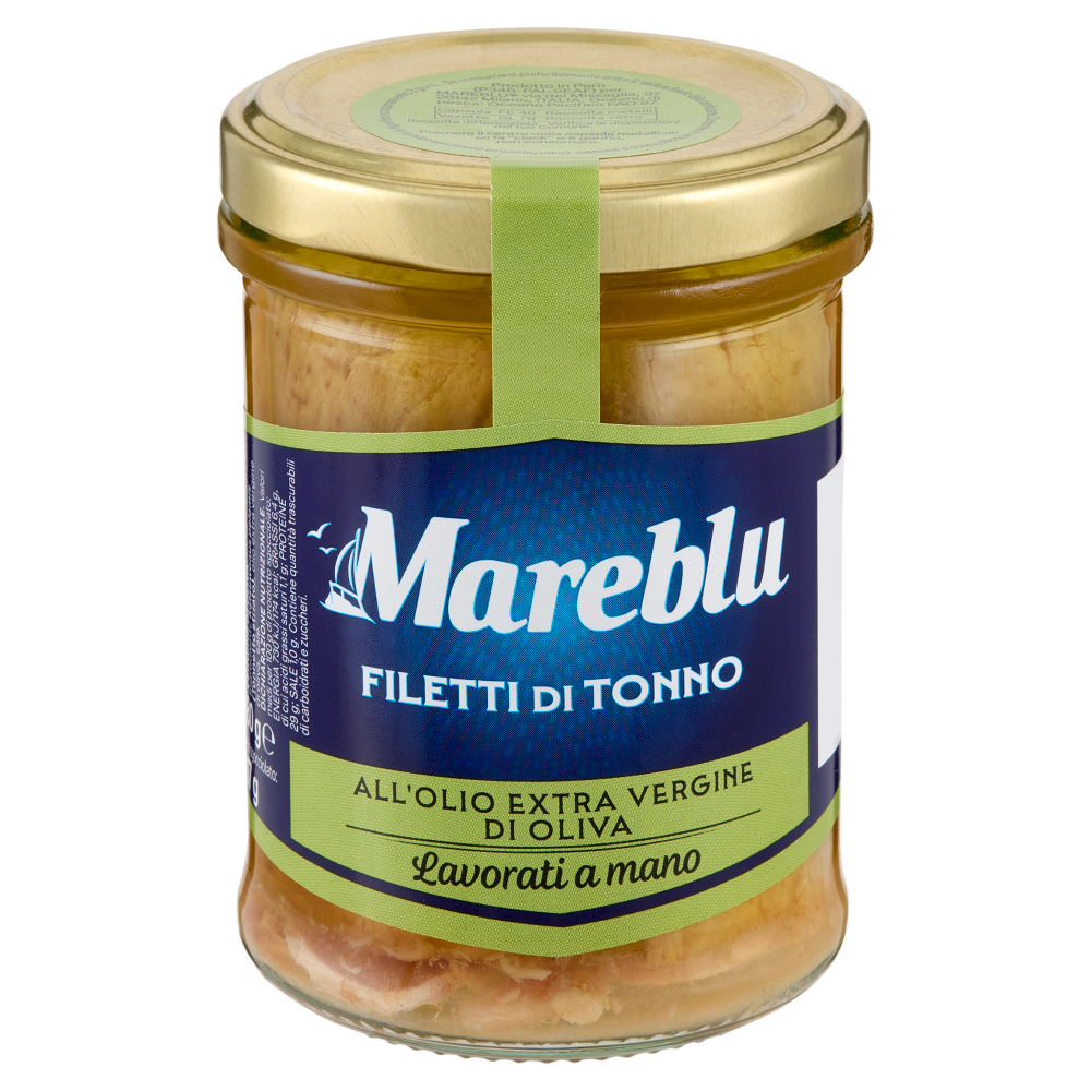 Mareblu Filetti di Tonno all'Olio Extra Vergine di Oliva 180 g