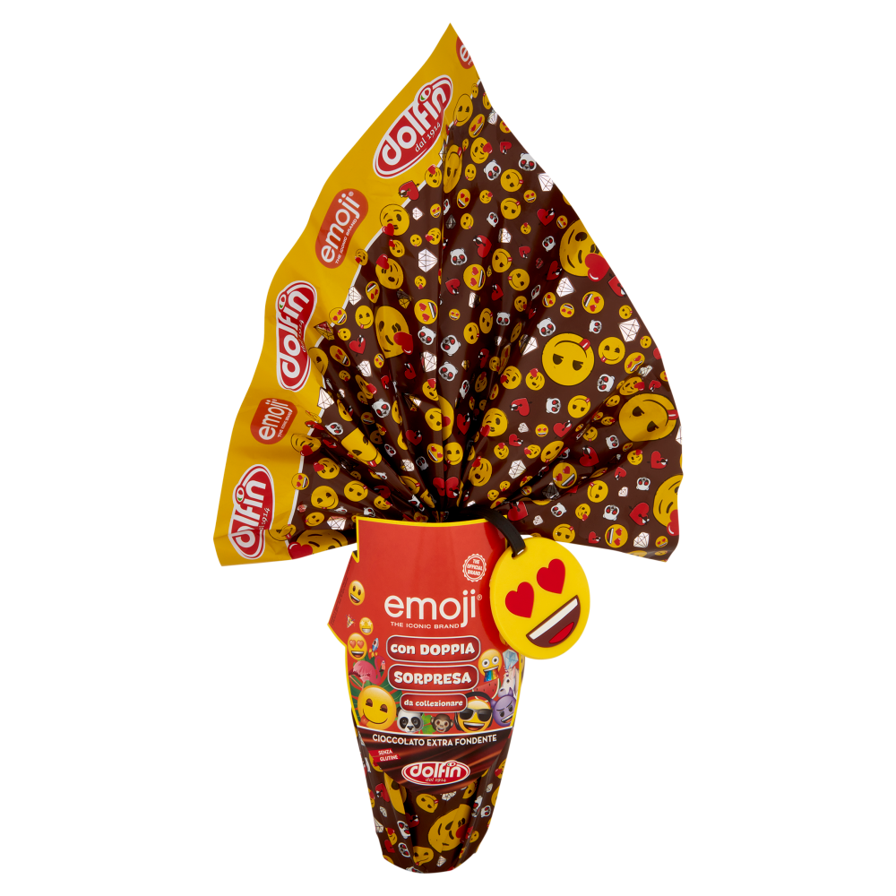 dolfin Uovo di Cioccolato Extra Fondente emoji 220 g