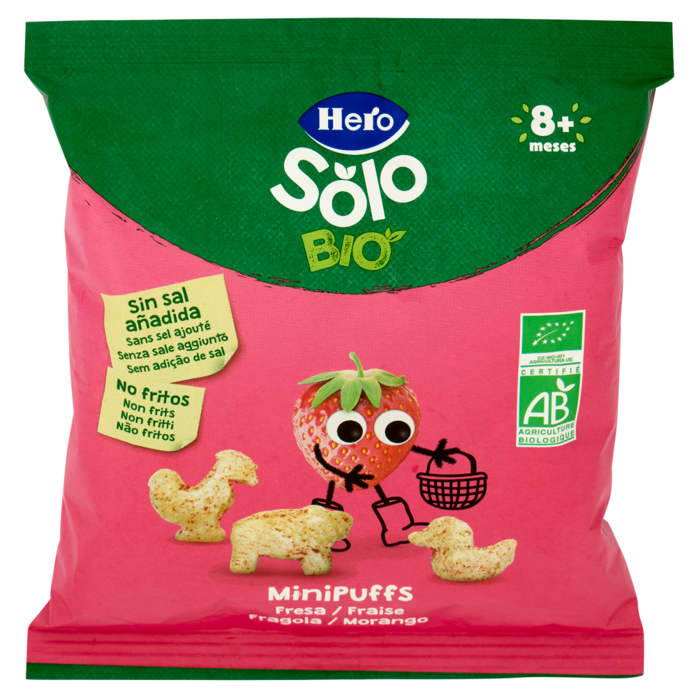 Hero Solo Bio MiniPuffs Fragola 18 g